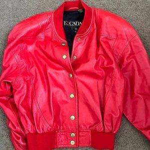 Escada by Margaretha Ley leather jacket